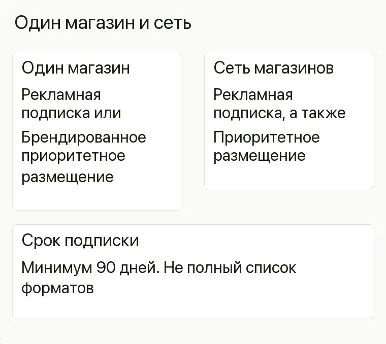Реклама постельного белья: Один магазин и сеть. Один магазин Рекламная подписка или Брендированное приоритетное размещение Сеть магазинов Рекламная подписка, а также Приоритетное размещение Срок подписки Минимум 90 дней. Не полный список форматов .